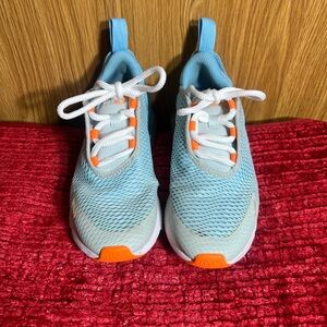 Nike Kids Sky Blue and Orange Sneakers